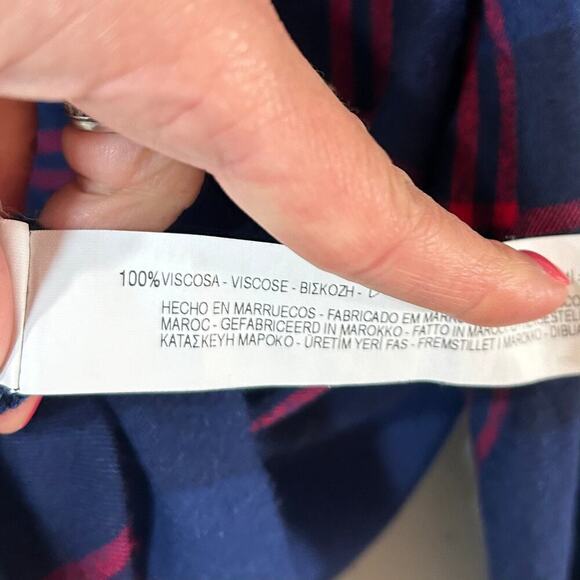 Trafaluc Zara Plaid Button Up Shirt Size S - Picture 5 of 9